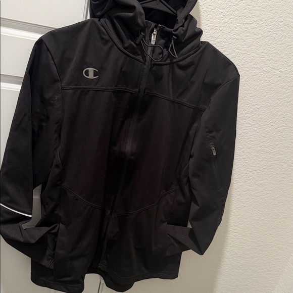 Women’s champion soft shell Black Hooded Jacket - Picture 3 of 10